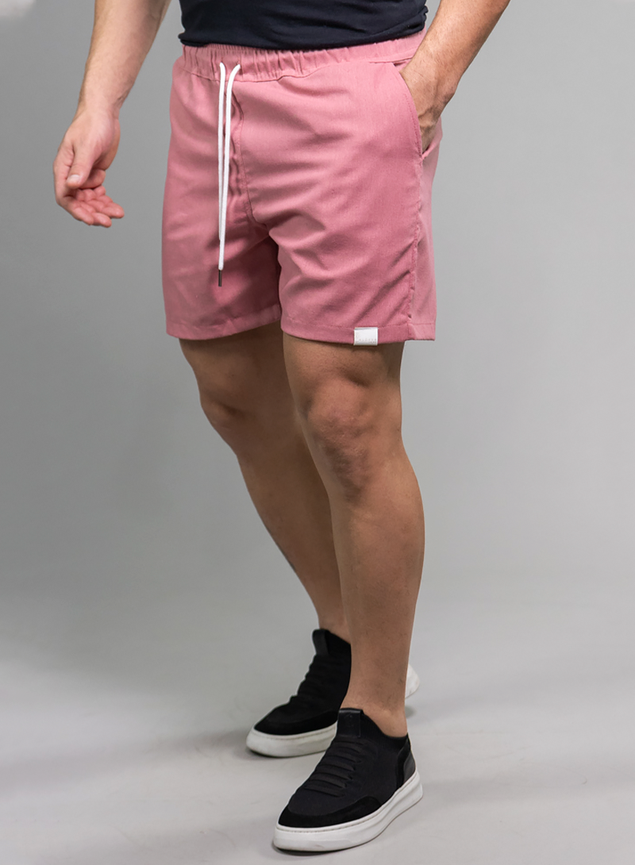 Pink Linen Shorts - Oakridge